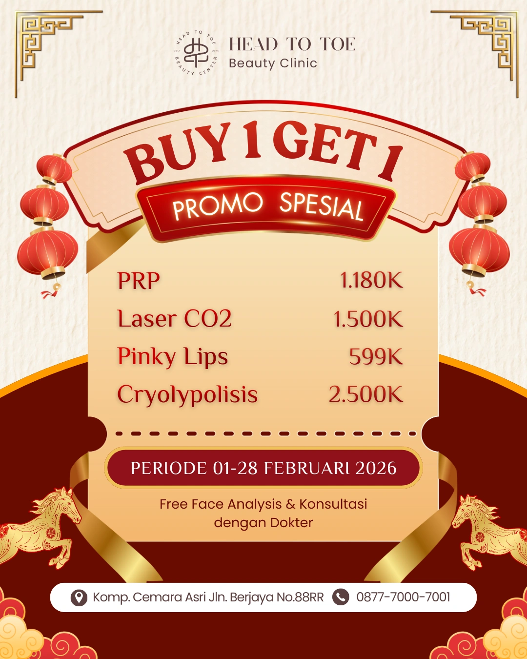 head to toe salon medan