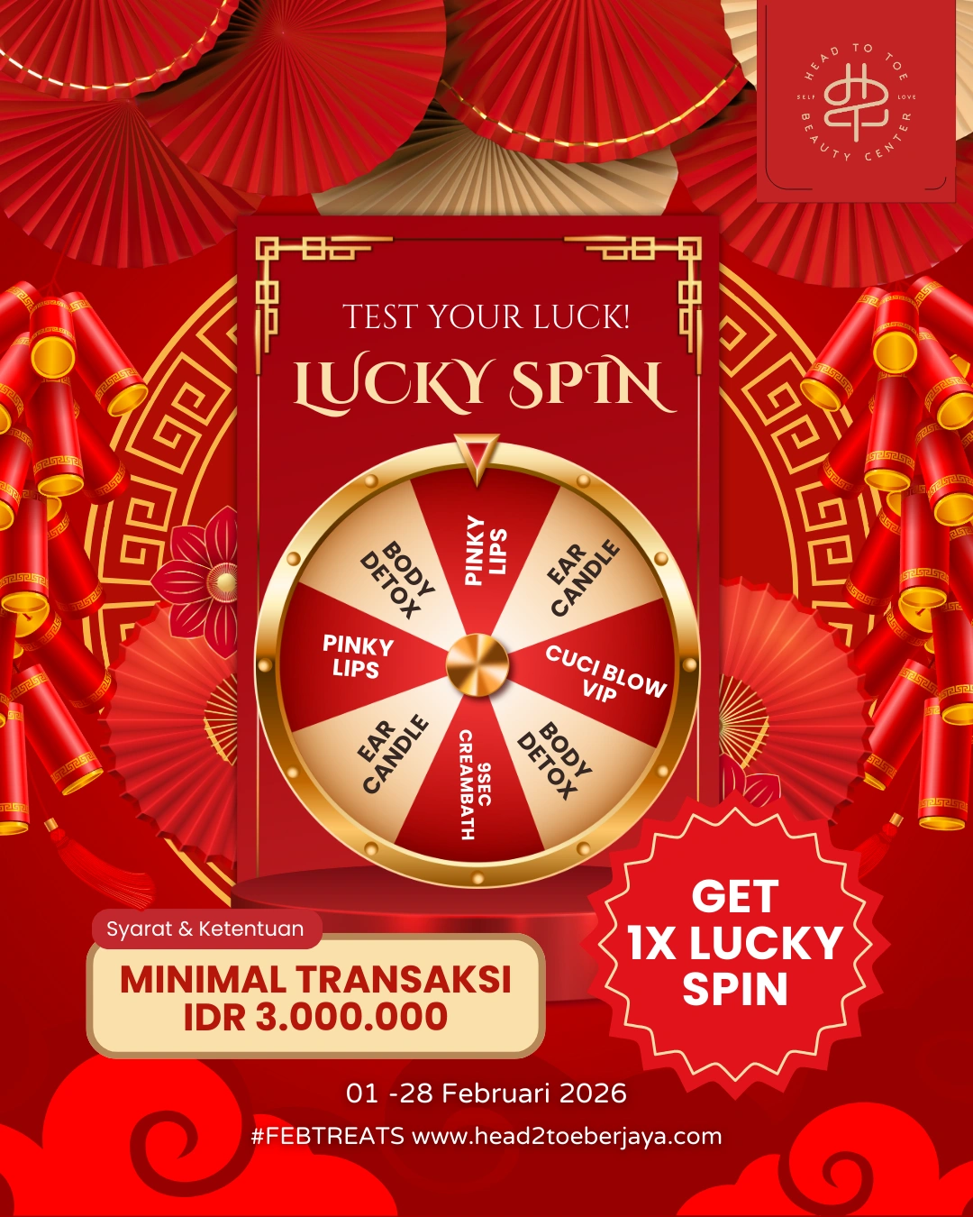 head to toe salon medan