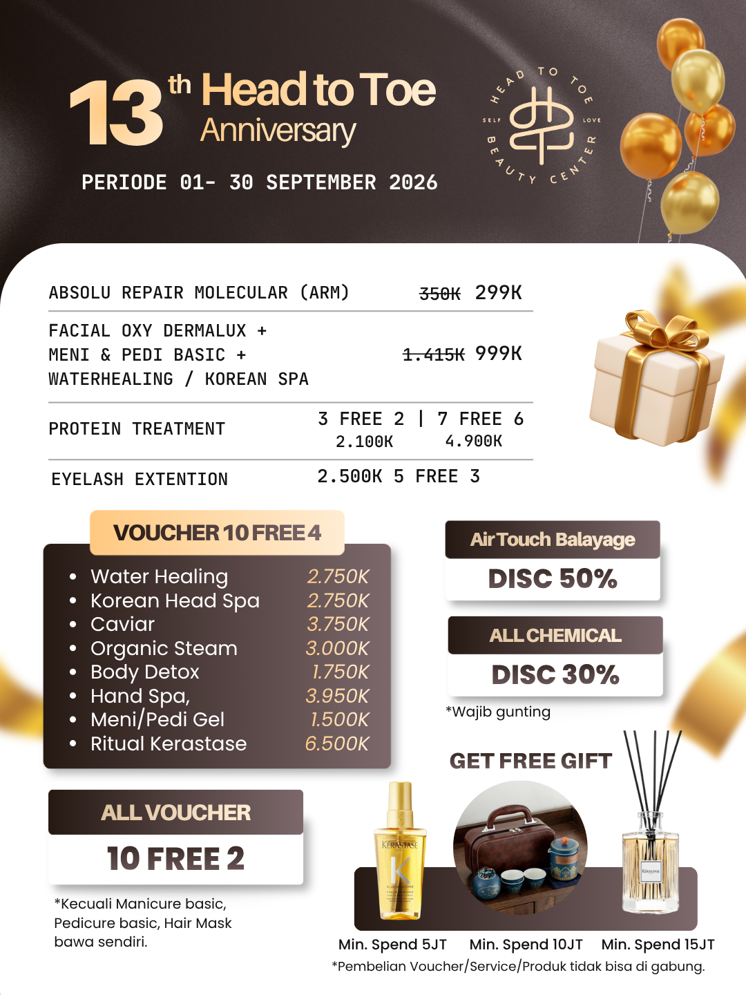 head to toe salon medan